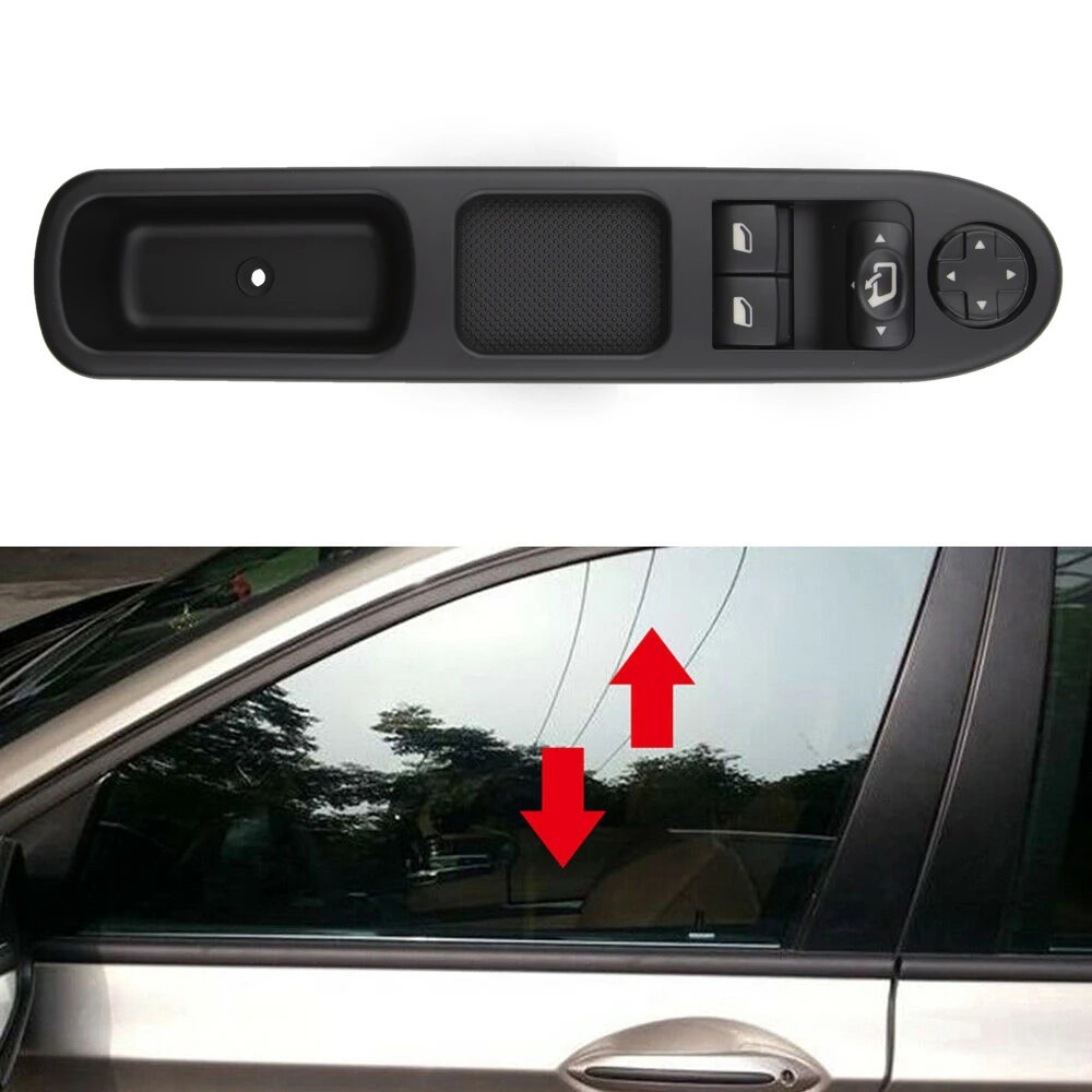 

6 Pins Master Power Window Switch 6554.QA 6554QA Car Window Lift Control Switch Button Fit For Peugeot 207 207SW 207CC