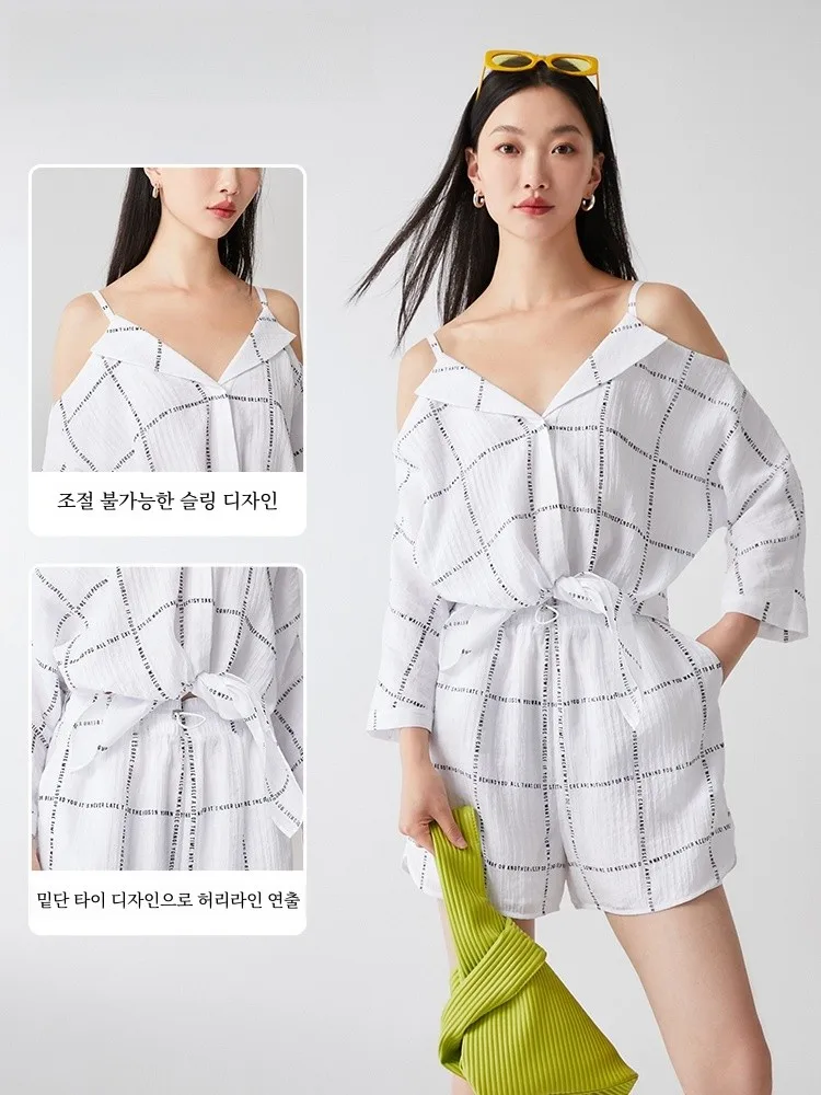  Ole шорты женские летние новые с высокой талией прямые повседневные свободные