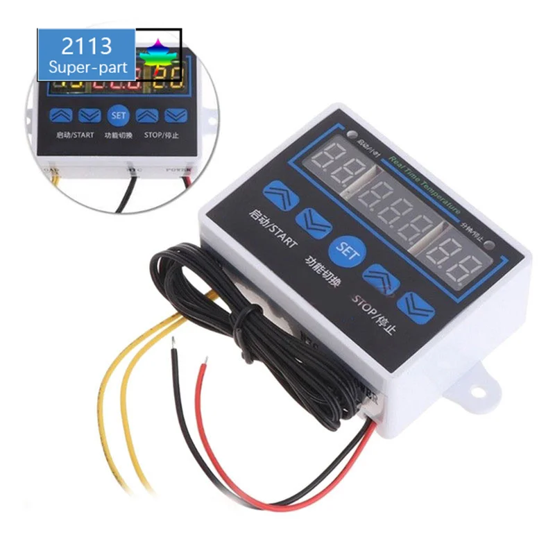 

3pcs/lot Digital Thermostat Multifunction Temperature Controller XH-W1411 12V 110-220V 220V switch