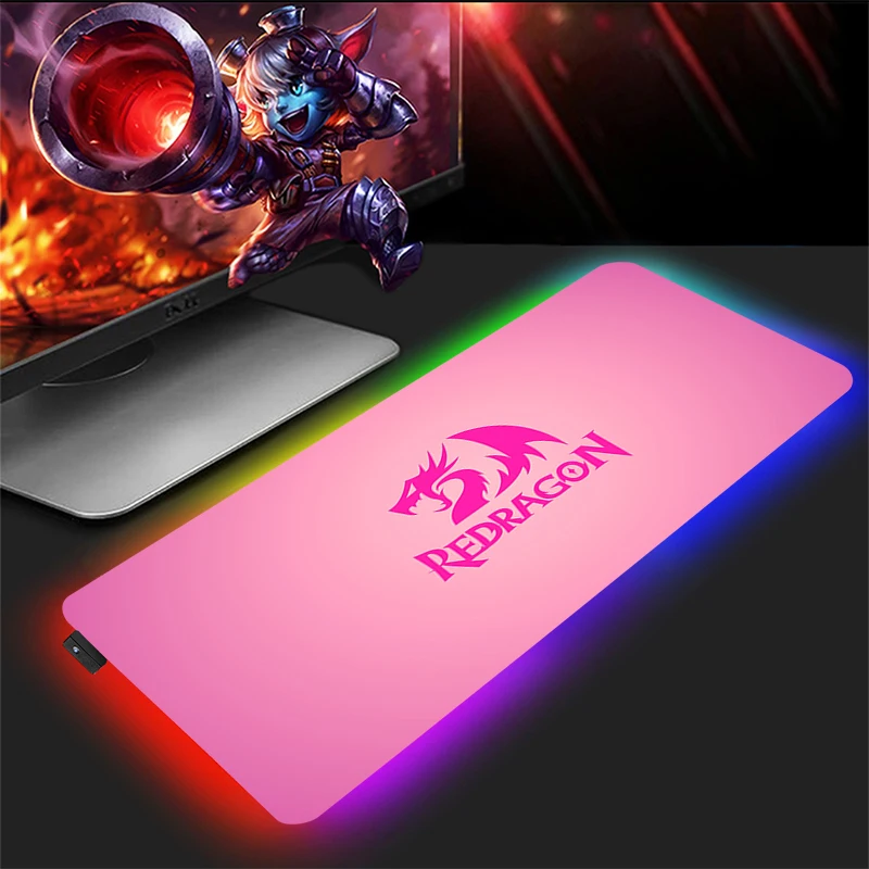 

Настольная Защитная светодиодный мышь, игровой RGB ПК, игровой коврик для мыши в виде дракона Xxl, Удлиненный коврик, коврик для клавиатуры, бол...