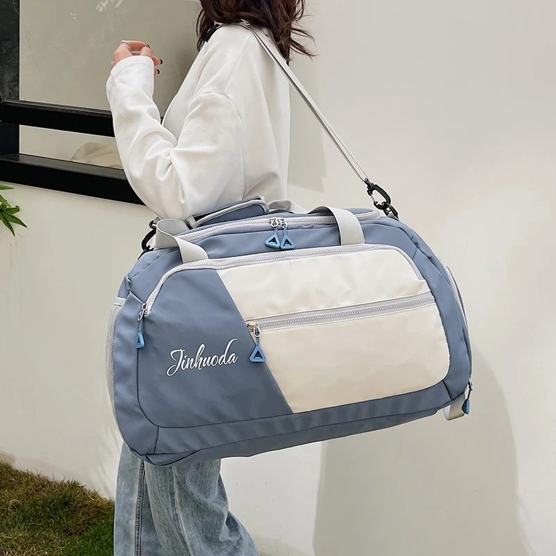 Double Shoulder Travel Bag Men And Women'S Large Capacity Light Luxury Shoulder Bag Outdoor Luggage Clothing Storage Bag M642