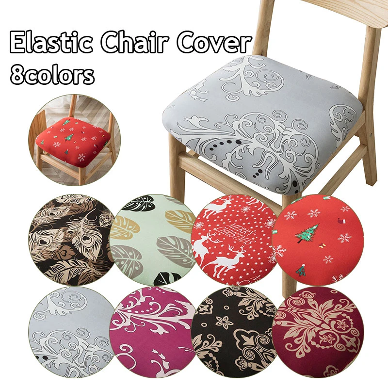 

Printed Chair Cover Hard-wearing Seat Cover Modern Stool Cover Removable Elastic Chair Covers Simplicity Home Suppies 2022 New