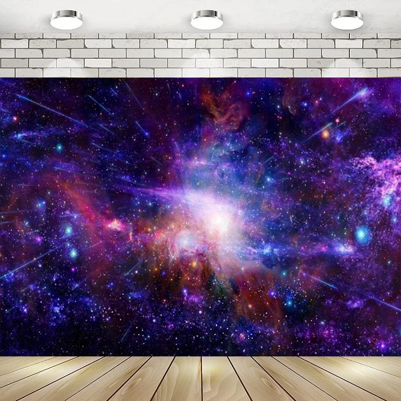 

Nebula Starry Sky Cosmic Galaxy Universe Outer Space Happy Birthday Party Photography Backdrop Background Banner Decoration