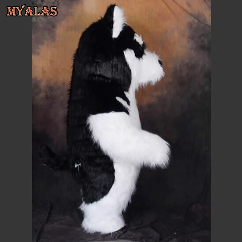 Надувной костюм хаски в виде собаки для косплея Забавный надувной вечерние