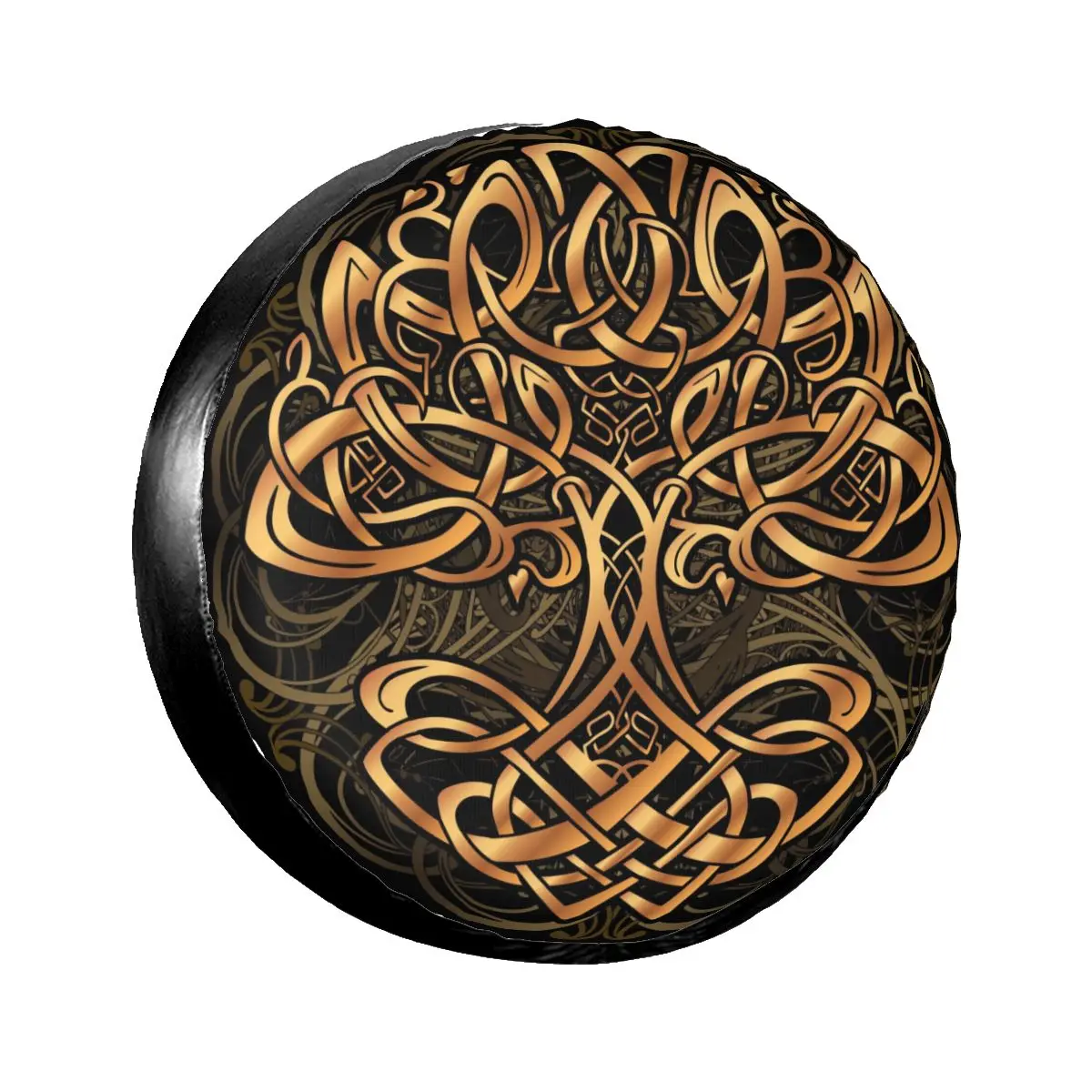 

1 шт., чехол для автомобильных запасных шин, кельтские символы, Священный полиэфир, сумка для хранения автомобильных колес, Пылезащитная пле...