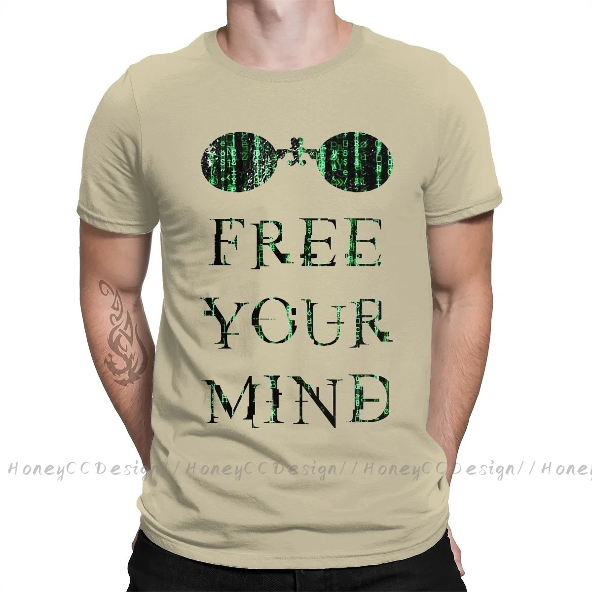 High Quality Men The Matrix Black T-Shirt Free Your Mind Morpheus Pure Cotton Shirt Tees Harajuku TShirt