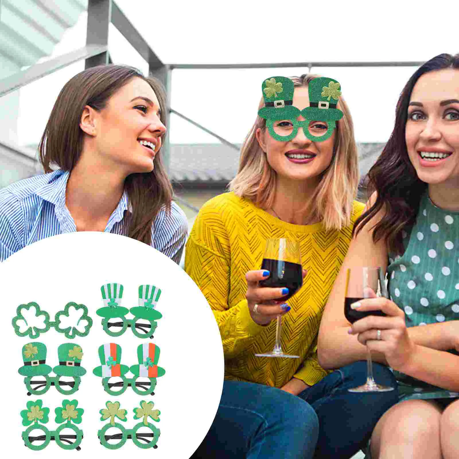 

Party Festival Patricks Day Decor Adorn Glasses Eyeglasses Dress St Prop Decorative