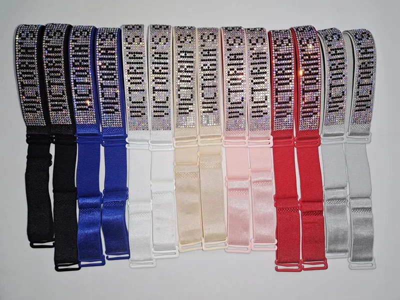 Bra Accessories Shoulder Strap Bra vs Rhinestone Colorful Shoulder Strap Bra Removable Shoulder Strap Bra Width 2 * 40cm