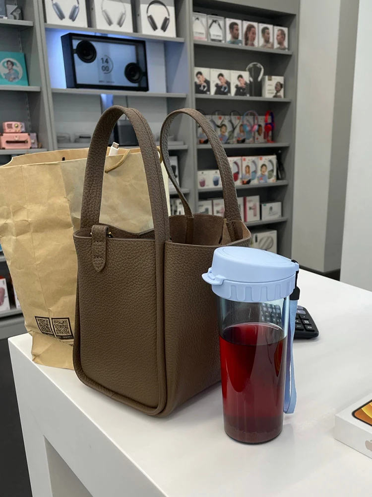 Fashion Vintage Designer Shoulder Food Basket Bags for Women Luxury 2023 New in Genuine Leather Handbags Brand Travel Tote Purse