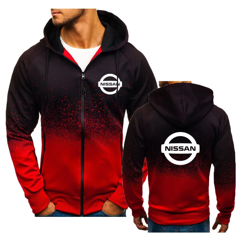 

High quality hot sale New Nissan Logo Spring Autumn Mens Punk Hoodies Fleece Sweatshirts Male Hip Hop Sportswear Sweatshirts