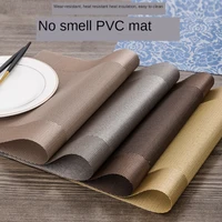 pvc washable placemats for dining table mat non slip placemat set in kitchen accessories cup coaster wine pad coasters set