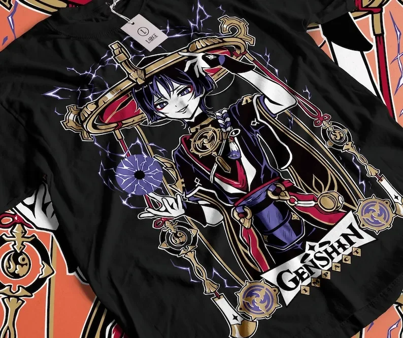 Фото Футболка унисекс Genshin Impact-Scaramouche Wanderer Kunikuzushi №1