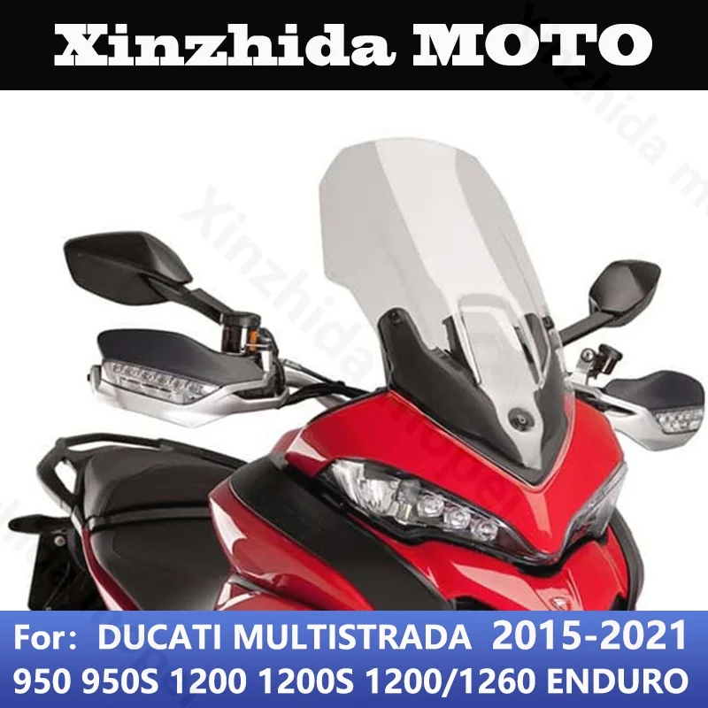 Лобовое стекло мотоцикла для DUCATI MULTISTRADA MTS950S MTS1200 MTS950 MTS1200S MTS1260 ENDURO 2015 16 17 18 19 20 21