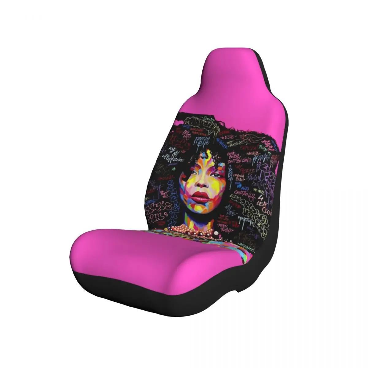 

African American Black Girl Car Seat Cover for Cars, SUVs, Trucks, Vans, etc.