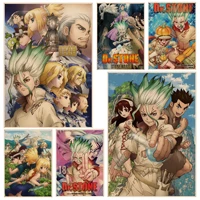 dr stone japanese anime anime posters for living room bar decoration decor art wall stickers