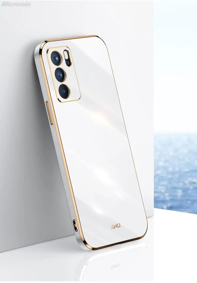 Роскошный силиконовый чехол с покрытием для OPPO A57 A52 A15 A91 A9 A15S A92S A74 F19 A72 A16 A7X A94 A12E A33