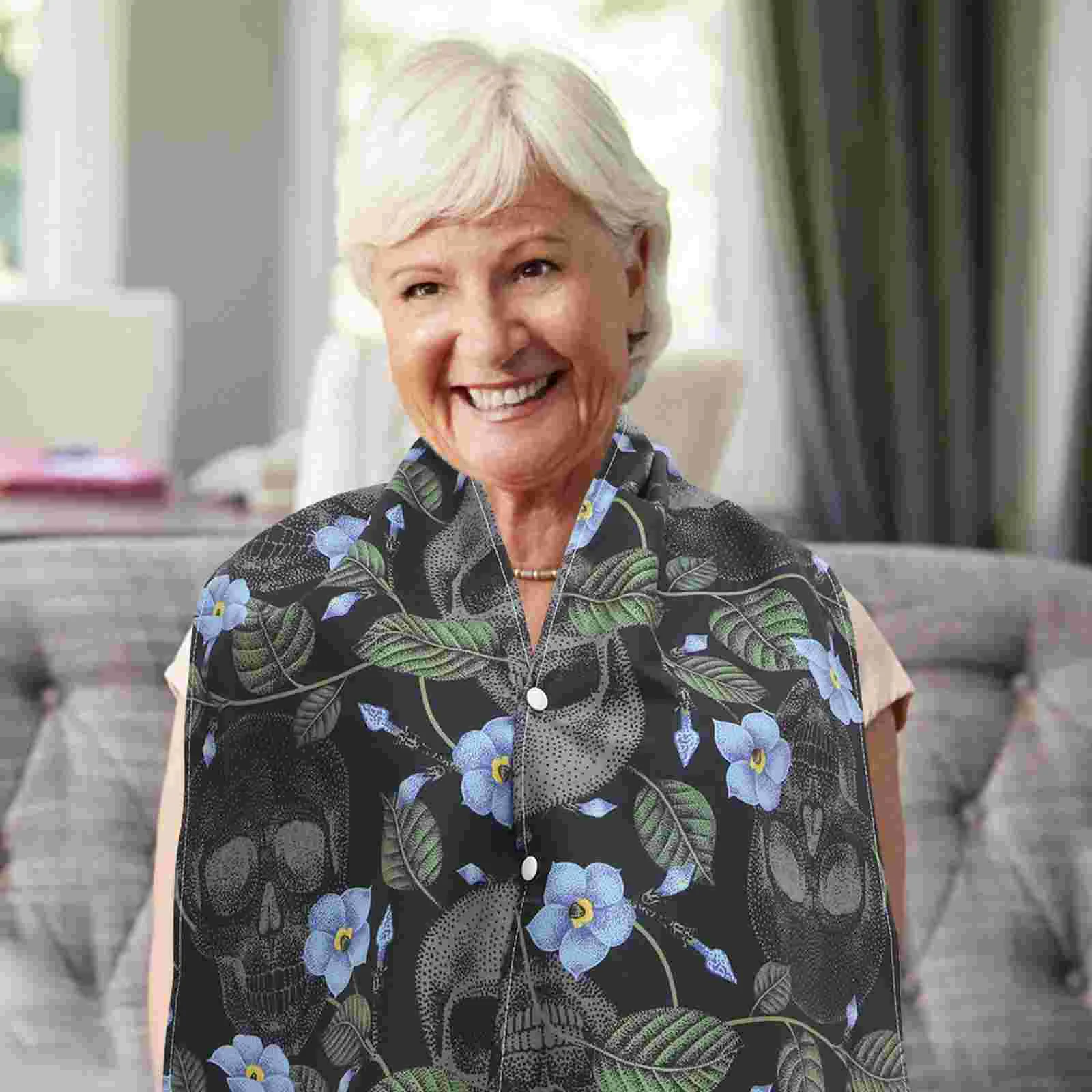 

Благородный шарф слюнявчик для взрослых обеденные нагрудники для малышей женщин взрослых пожилых людей обеденная одежда стол