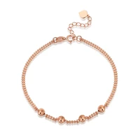 elegant lucky cat eye stone au750 18k real true rose gold charm bracelets bangles for women female upscale office jewelry gift