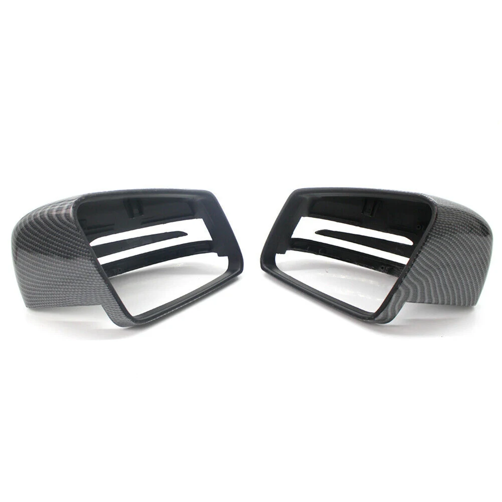 

Brand New Mirror Covers Parts Accessories Add On Carbon Fiber Exterior Fittings ABS Plastic For Benz W204 W212