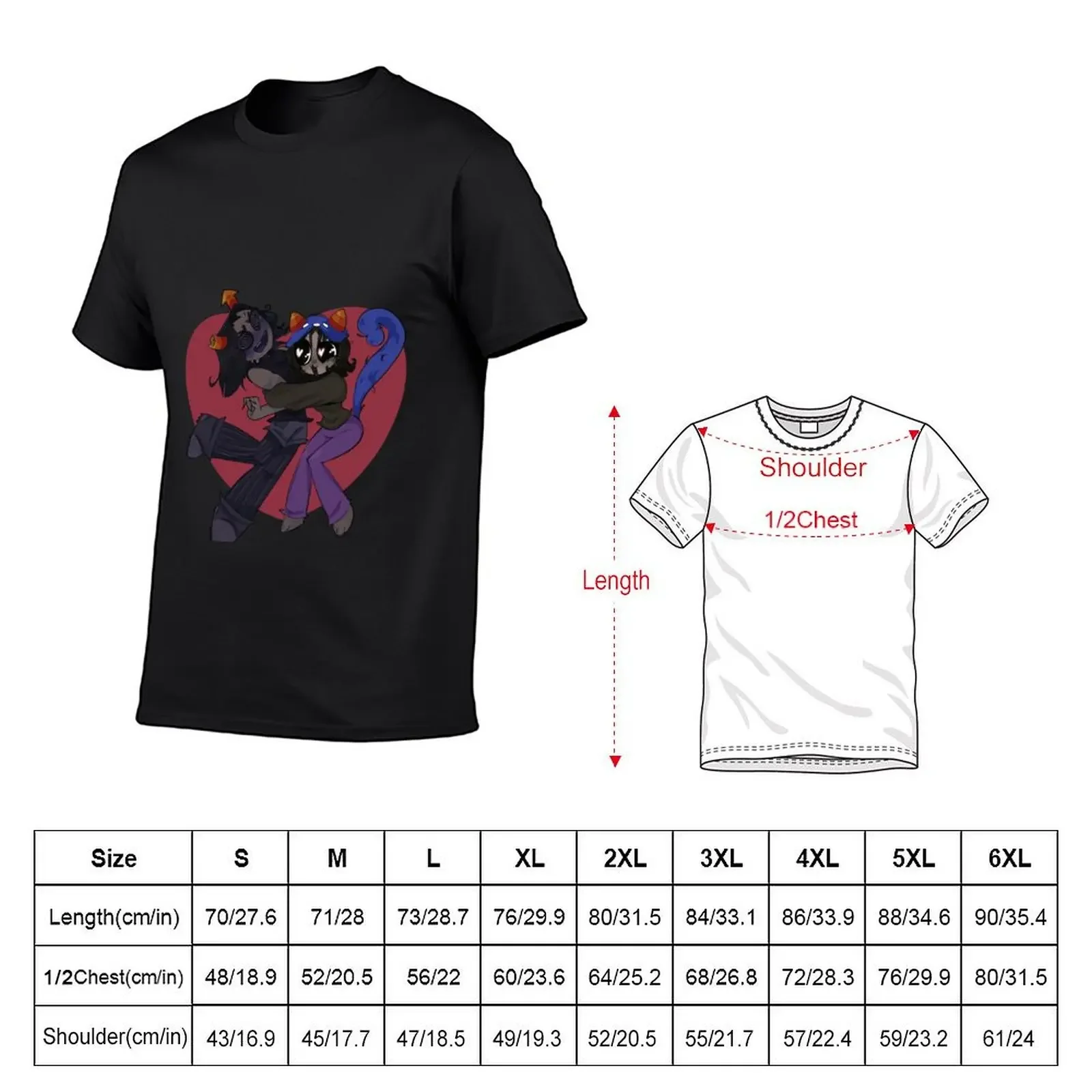 Equius and Nepeta moirail T-Shirt football t shirt graphics anime mens workout shirts