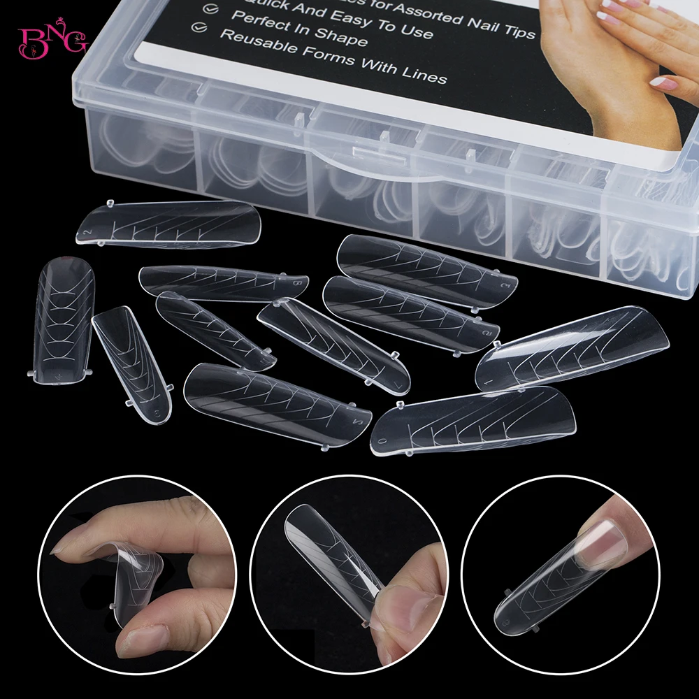 

Molds Fake Building Accessories False Quick Cover Nails Forms Dual Nail New Tips Extend Full Top Nail Mold Shaping