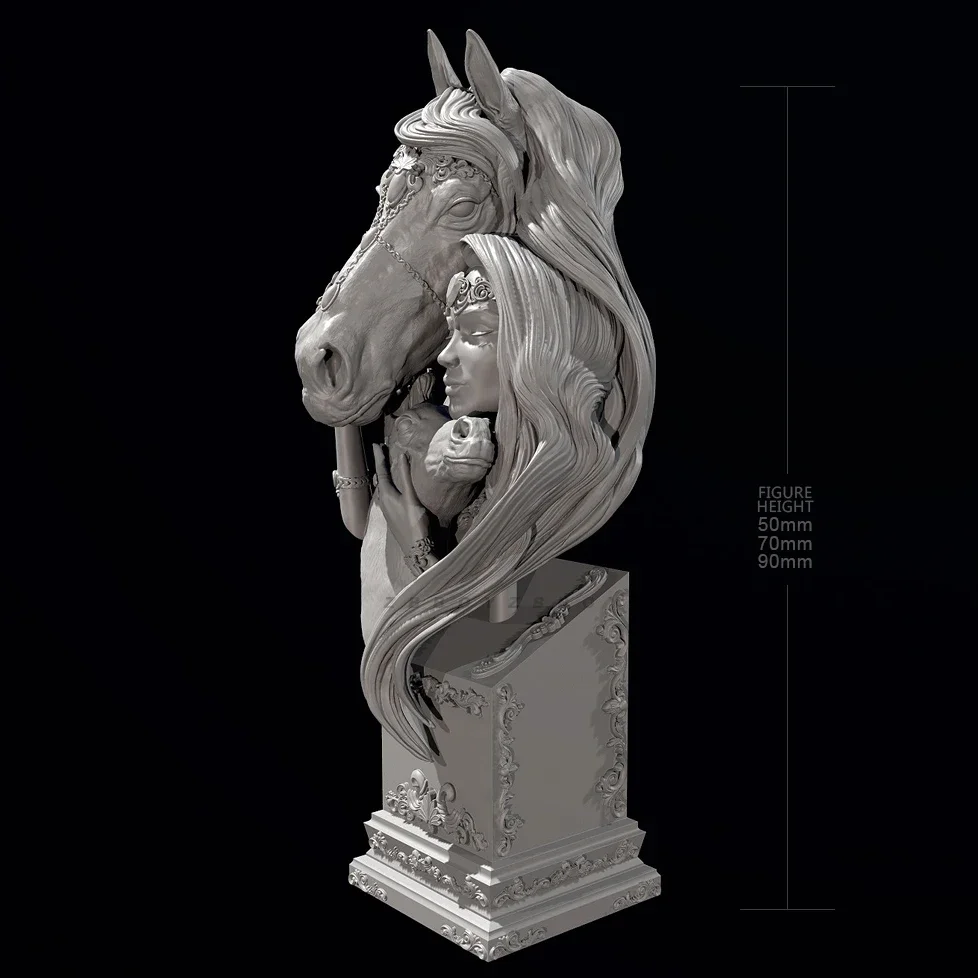 Общая высота 50 мм 70 90 наборы моделей из смолы красота бесцветная и