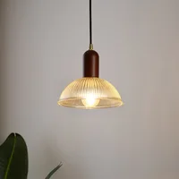 Kitchen Glass Pendant Light Bar Lamp Home Light Bedroom Ceiling Light Shop Chandelier Lighting 21.5cm Glass Shade Include Bulb
