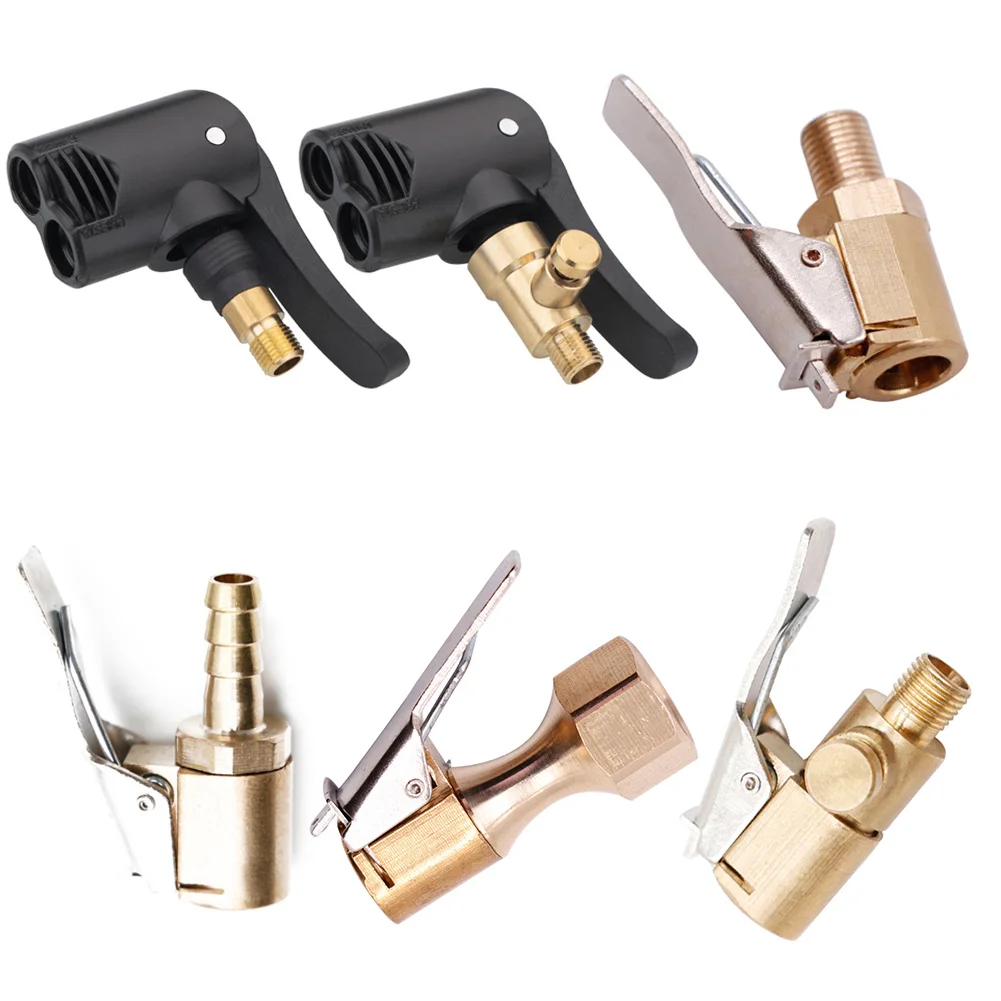 

Car Truck Tire Air Pump Chuck Tyre Valve Air Compressor 220V Inflatable Pump Valve Clip Clamp Connector Nozzle 8MM Deflate Tool