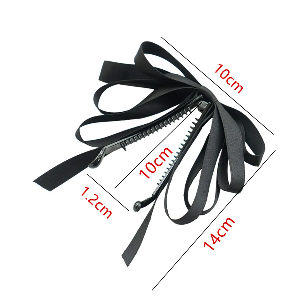 Заколка для волос в Корейском стиле женская милый многослойный зажим с бантом из