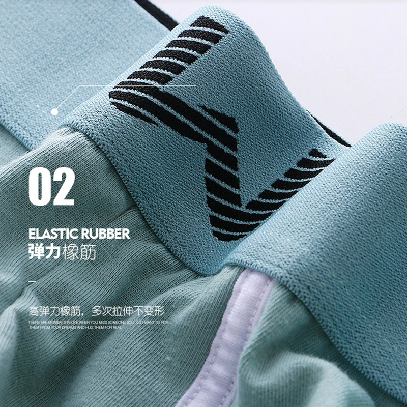 4Pcs Men's Trendy Panties Men Printed Sexy Cotton Underwear Man's Boxers Men Underpants Men's Boxing Briefs Men's Boxer M-3XL