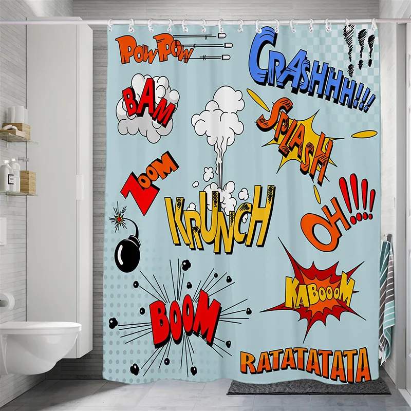 3d-занавеска для душа с изображением цветов ландшафта Кита ручная роспись