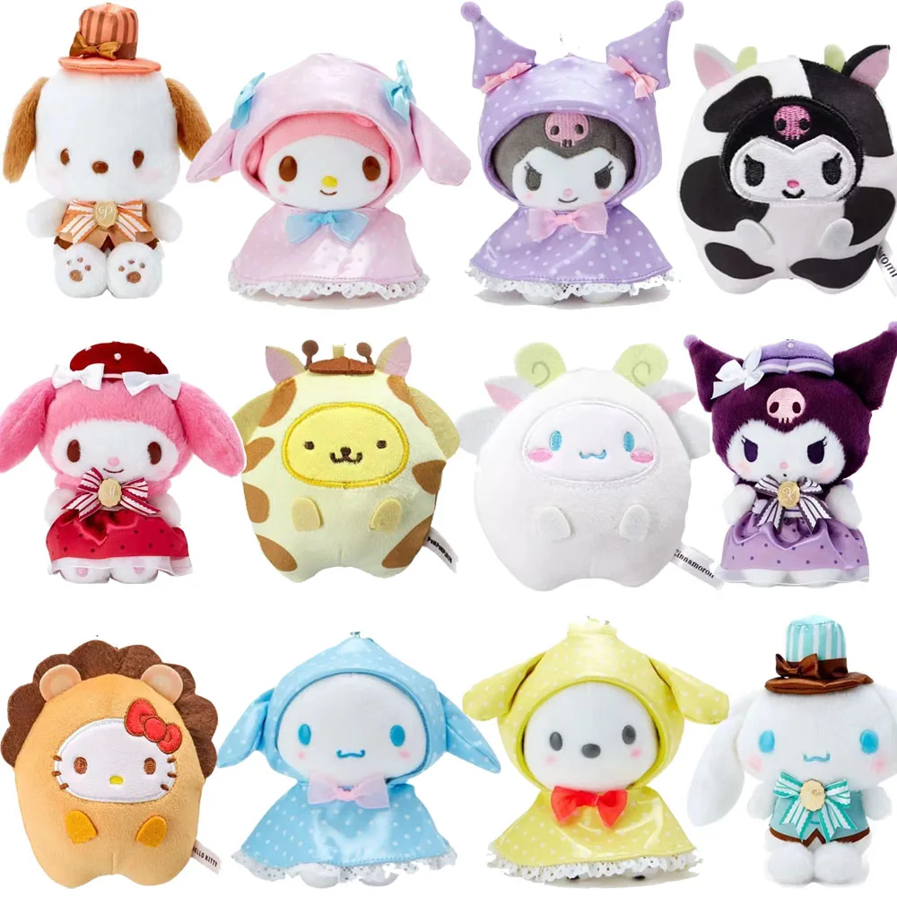 

Sanrio Baby Rabbit Series Kawaii My Melody Kuromi Cinnamoroll Pom Purin Pachacco KT Plush Toy Anime Stuffed Animals Cute Plushie