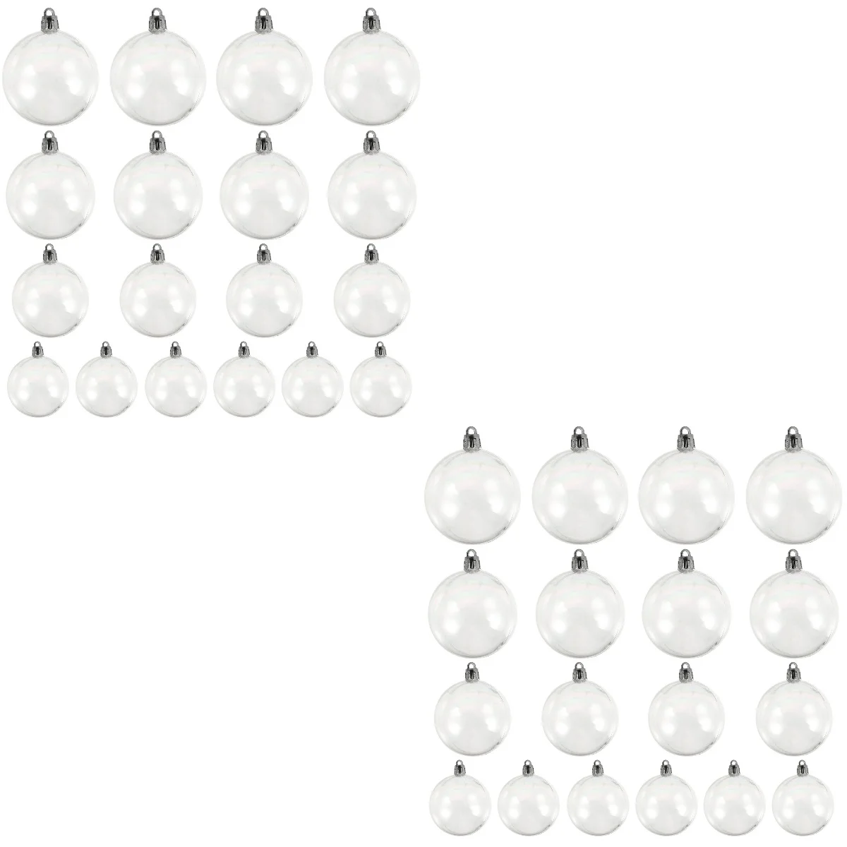 

36 Pcs Christmas Balls Wedding Decorations Decorative Xmas Plastic Pendant Hanging