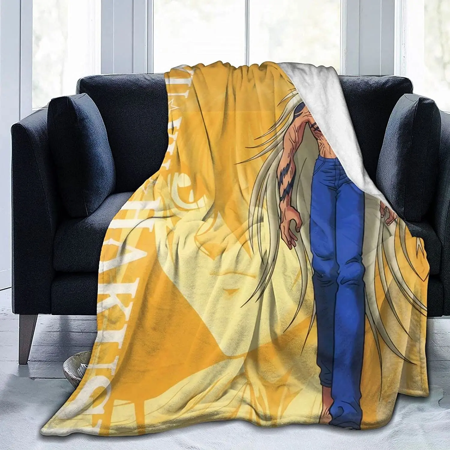 

Yusuke Urameshi Fluffy Soft and Comfortable Blanket, Anime Warm Embrace of Sympathy