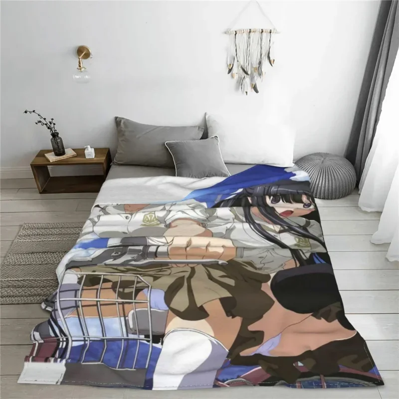 

Cute Yosuga No Sora Velvet Decoration Anime Multi-Function Lightweight Thin Throw Blanket For Home Travel Bedspreads