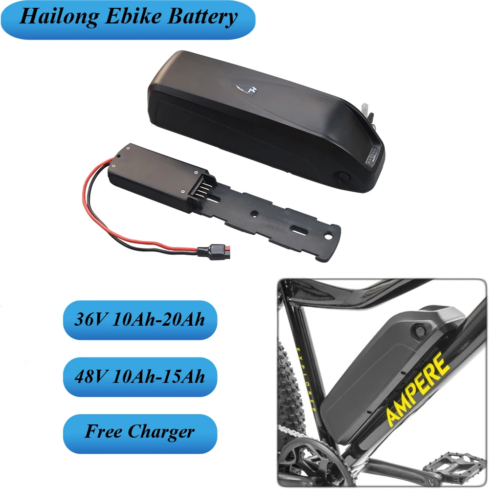 

Electric Bicycle Battery 18650 Hailong Lithium ebike Battery 36V 48V 10Ah 11.6Ah 12Ah 14.5Ah for 250W 350W 500W 750W motor