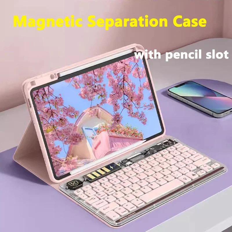 

Чехол с магнитной клавиатурой для Huawei Matepad 2023 11,5 дюйма 11 2021 Pro 11 2022 для Huawei Matepad Air 11,5 дюйма клавиатура с подсветкой