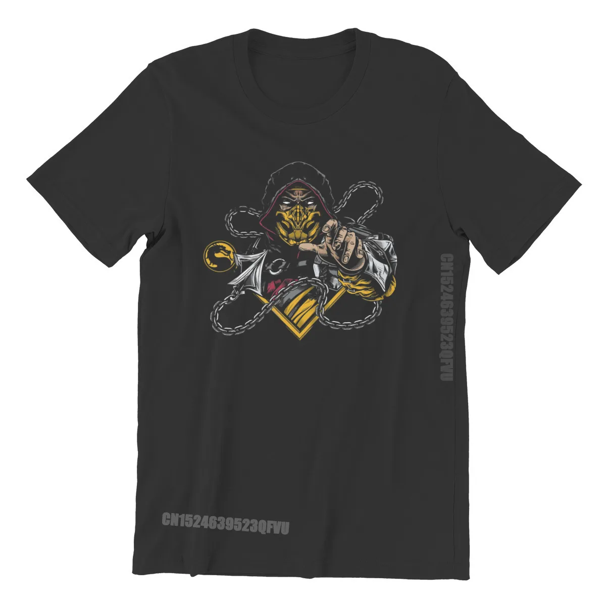 Мужские футболки в стиле видеоигры Скорпион модные классические ретро Новое