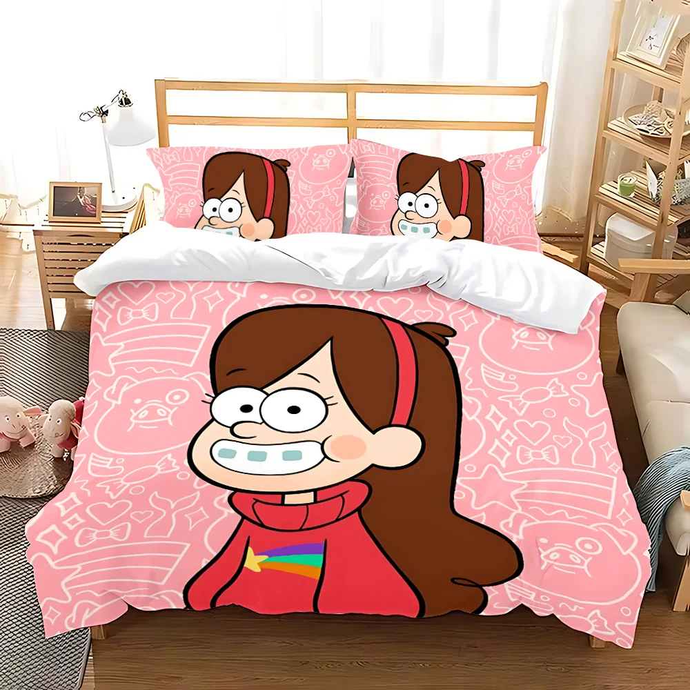 Пододеяльник наволочка постельные принадлежности мультфильм G-gravitys F-falls для