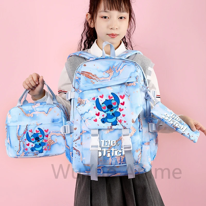 Lilo Stitch водонепроницаемый рюкзак для школьников-подростков девочек и мальчиков