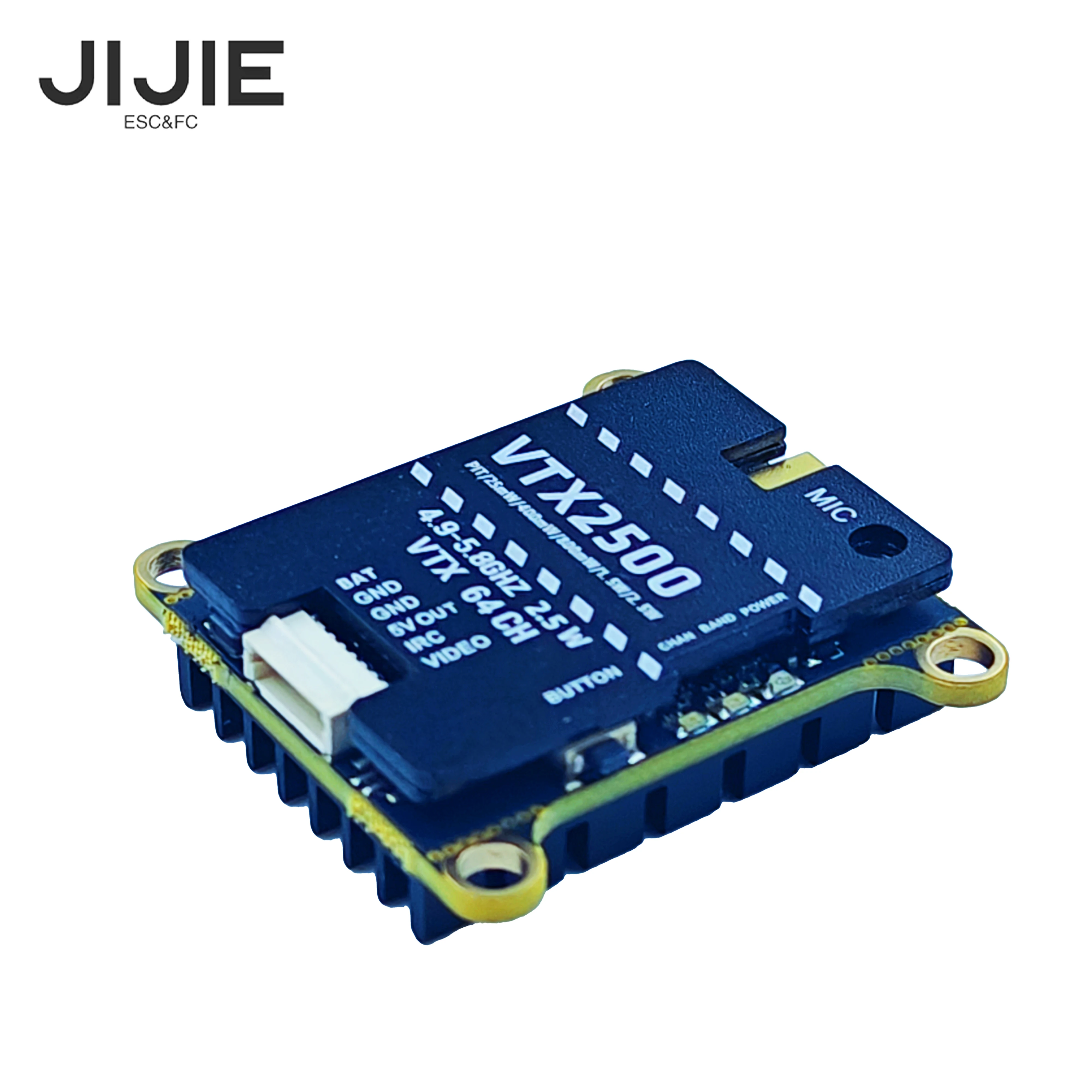 Фото JIJIE оригинальный новый 1,6 Вт VTX 2,5 Вт высокой мощности VTX 48CH цифровой видеопередатчик VTX для RC FPV дронов с фиксированным крылом дальнего действия №4