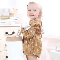 toddler newborn baby girl romper fly sleeve floral one piece long sleeve jumpsuit baby onesie infant baby girls rompers