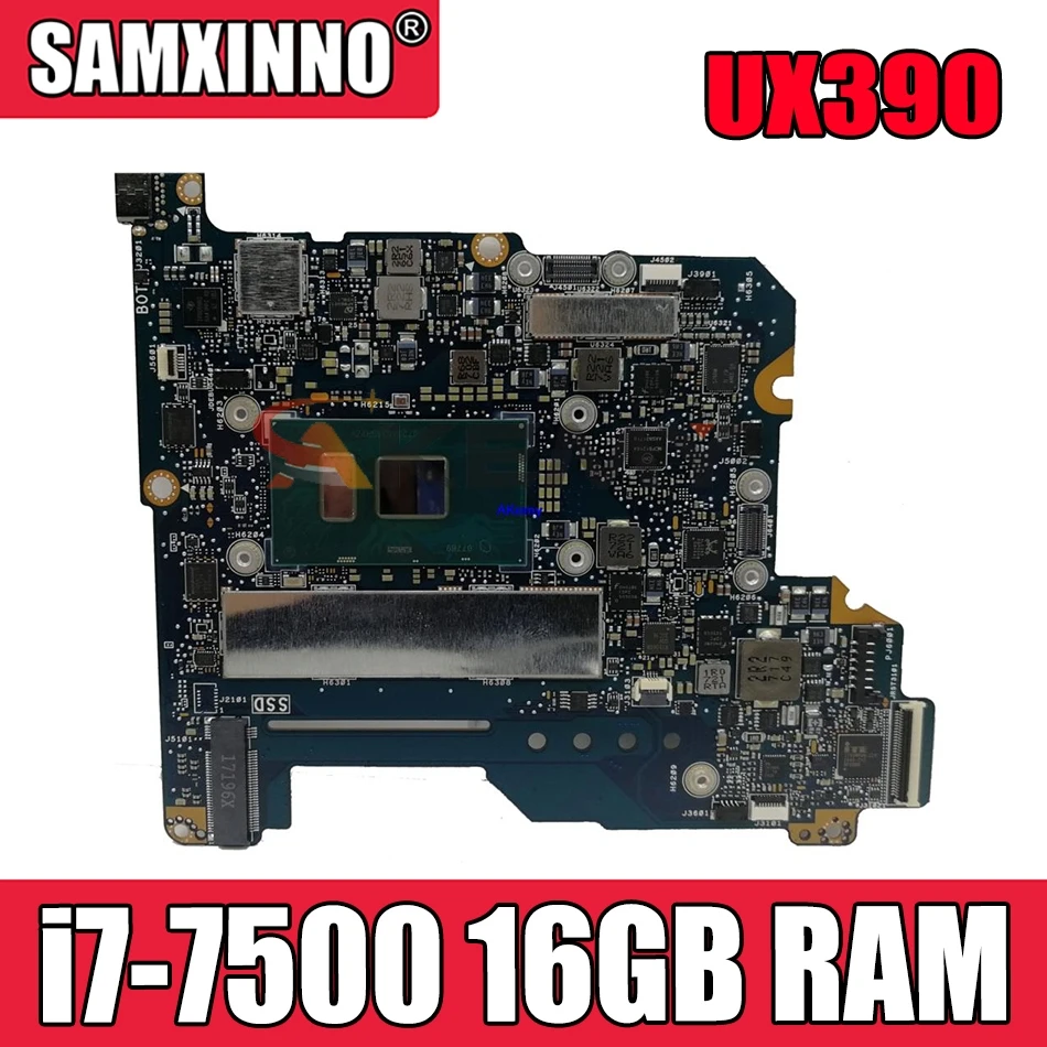 

Материнская плата Akemy для ноутбука Asus ZenBook 3 UX390 UX390U UX390UA UX390UAK UX390UAK i7-7500 процессор 16 Гб ОЗУ 100% протестированная материнская плата