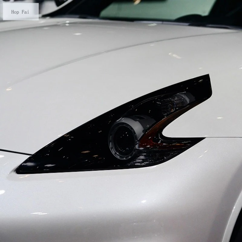 

Car Headlight Protective Film Headlamp Restoration Transparent Black TPU Sticker For Nissan 370Z Nismo 2009-Present Accessories