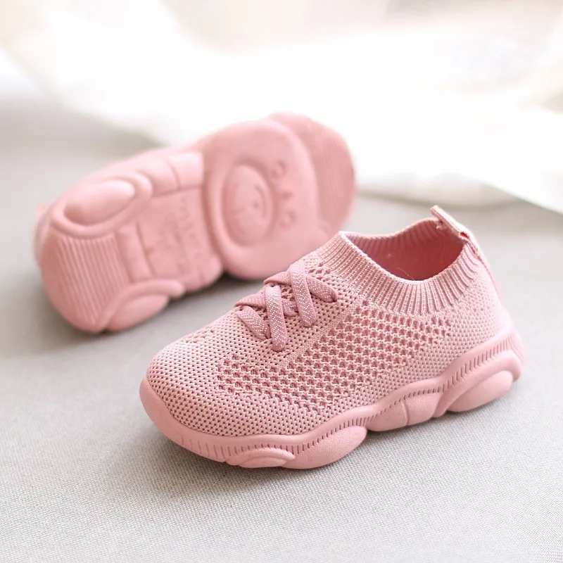 

2022 Kids Shoes Anti Slip Soft Bottom Baby Sneaker Casual Flat Sneakers Shoes Children Size Girls Boys Breathable Sports Shoes