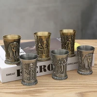 50ml egypt shot cup food grade shock resistance zinc alloy comfortable grip egypt drinking cup party decor