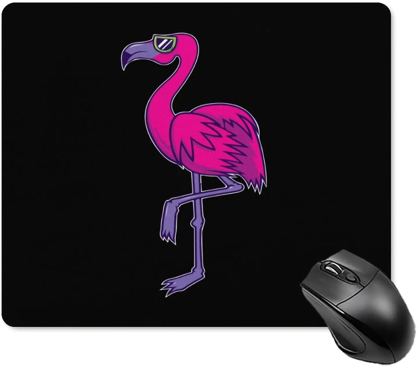 

Cool Flamingo Mouse Pad Non-Slip Computer Mouse Mat Mousepad with Rubber Base for Office Home Laptop Computer 20 * 25cm