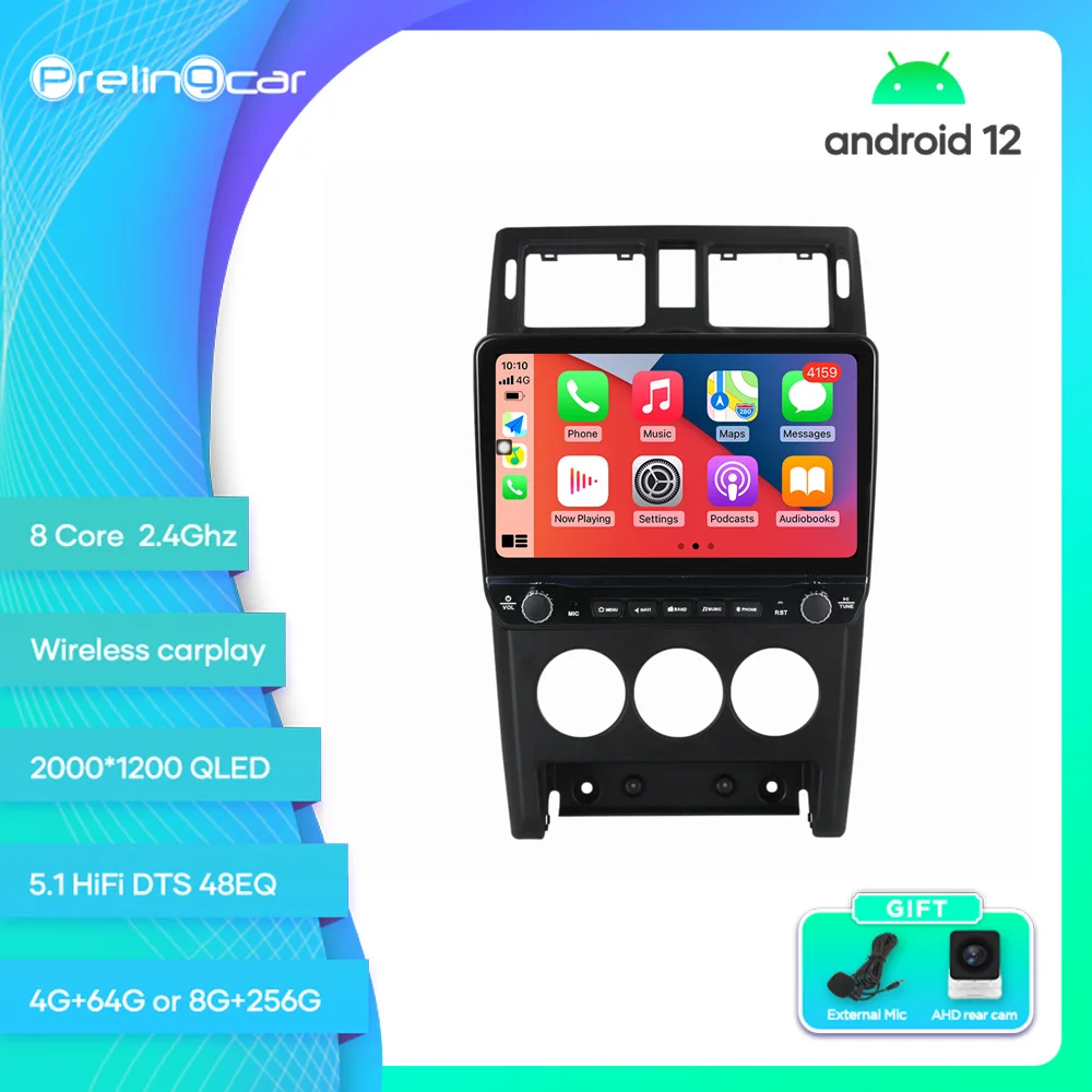 

Prelingcar for Lada Priora 2007-2013 Years Android 12 Car Monitor 8 256g Carplay RDS GPS Built 2din Radio DVD Player 5.1 DTS