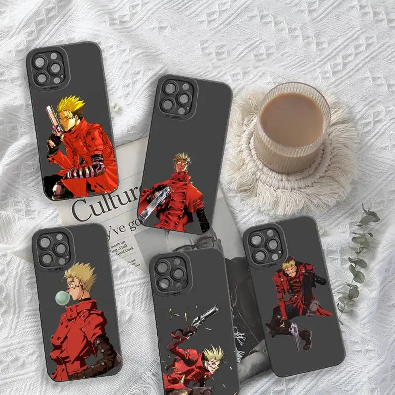 

TriGun Stampede Wolfwood Phone Case For iPhone 13 12 11 Pro MAX Mini X XS XR 7 8 Plus Camera Lens Liquid Silicone
