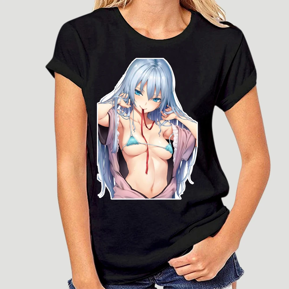 

Kawaii Hentai Anime Ahegao T Shirt Kabe-Don Japanese Anime Manga Harajuku Otaku Lewd Hentai Waifu Material Girl Tshirt 6585X